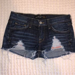 Lucky brand customized cut off jean shorts studded